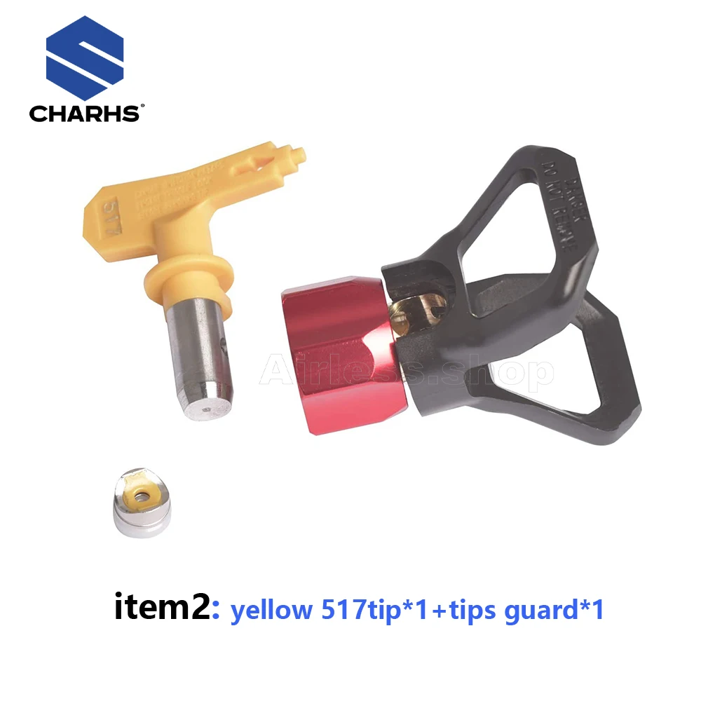 Charhs nuova pistola a spruzzo Airless di alta qualità per spruzzatori di vernice Wagner con punta a spruzzo 517 migliore promozione