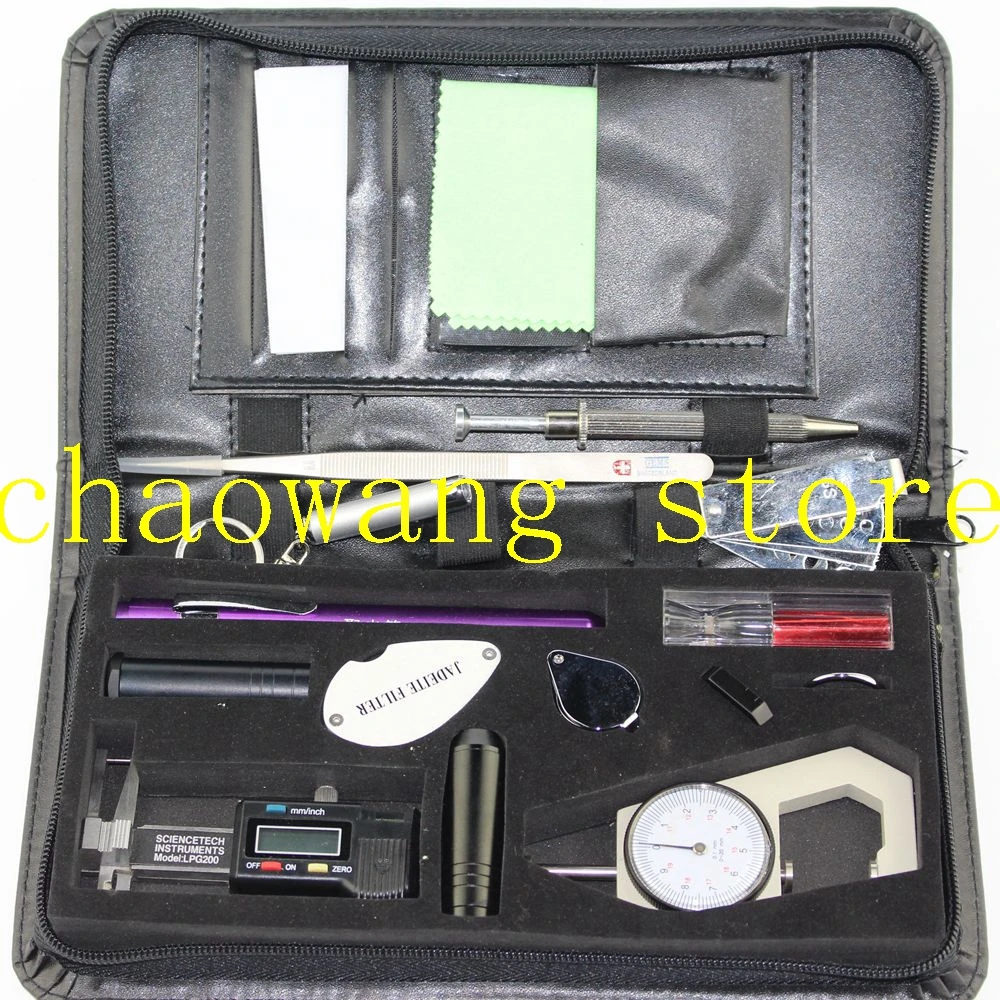 Jewelry testing instrument kits Diamond identifying tools kit Observating and Testing Tools set