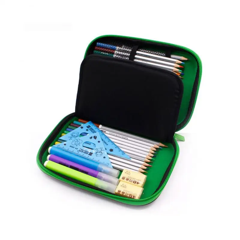 Klar bleistift fall große kapazität schwarz für jungen cartucheras para lapices escolares trousse scolaire schule etui ecole fourniture