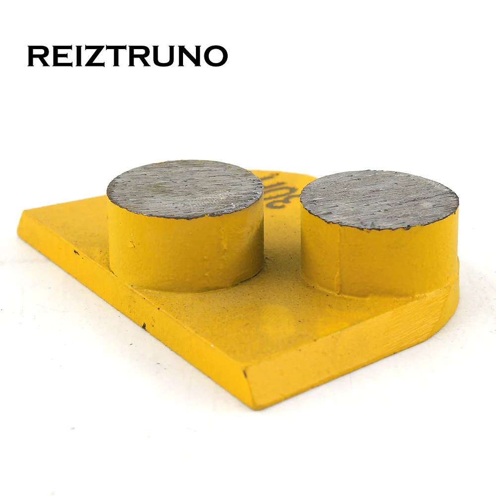 REIZTRUNO 1 piece  two botton segments diamond Floor Grinding Shoes for concrete,Lavina  grinding tools Floor Polishing Block