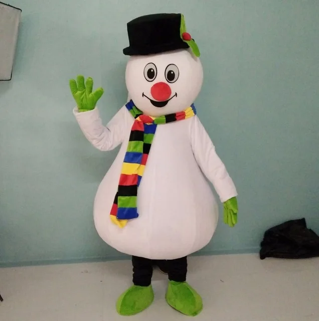 Fashion red-nose-snowman Mascot Costume Adult Birthday Party Fancy Dress Halloween Cosplay Game Dress Outfits Clothing Xmas