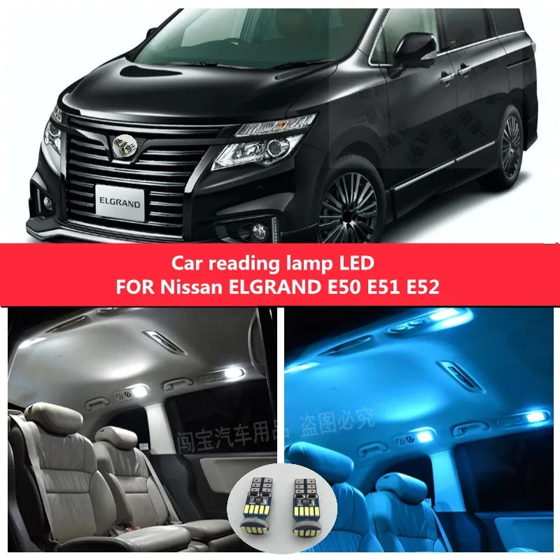 

Car reading lamp LED FOR Nissan ELGRAND E50 E51 E52 car ceiling lamp decoration lamp retrofit 15PCS 12V