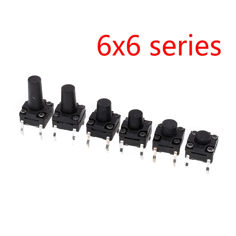 

20pcs Waterproof Tact Switch 6X6 switch 4 Pin 6*6*5MM/6MM/7MM/8MM/9MM/10MM
