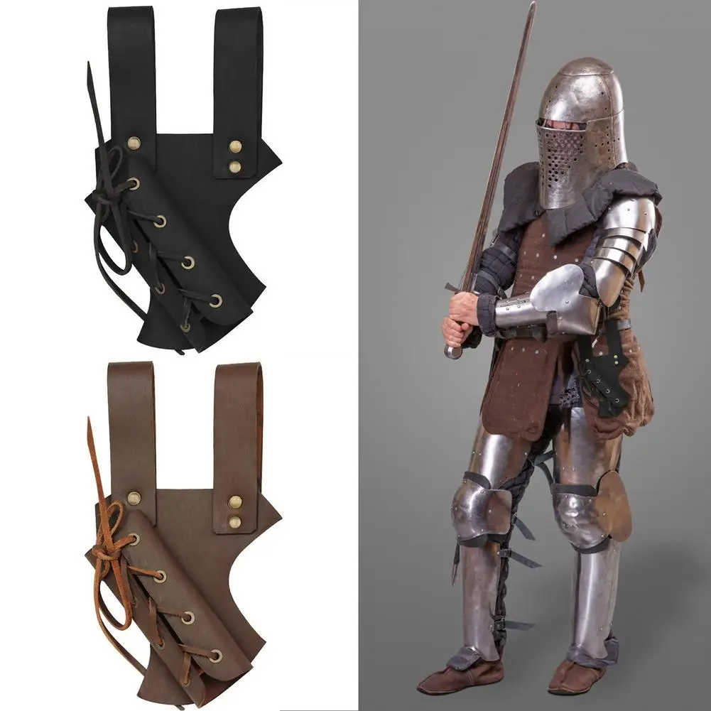 Medieval 10inch Sword  Belt Waist Sheath Scabbard Adult Warrior Armor Costume Rapier Leather Buckle Strap Holster