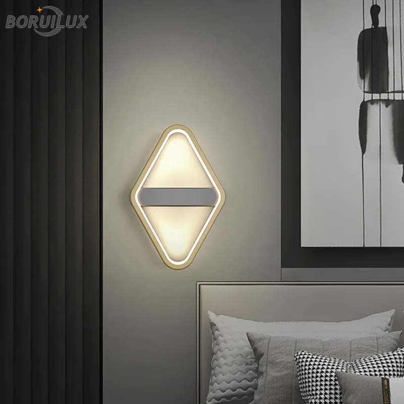 Lampes murales modernes à LED pour bureau, salon, chambre à coucher, chevet, allée, couloir, lumières en fer aluminium, éclairage intérieur, AC 90-260V, nouveau