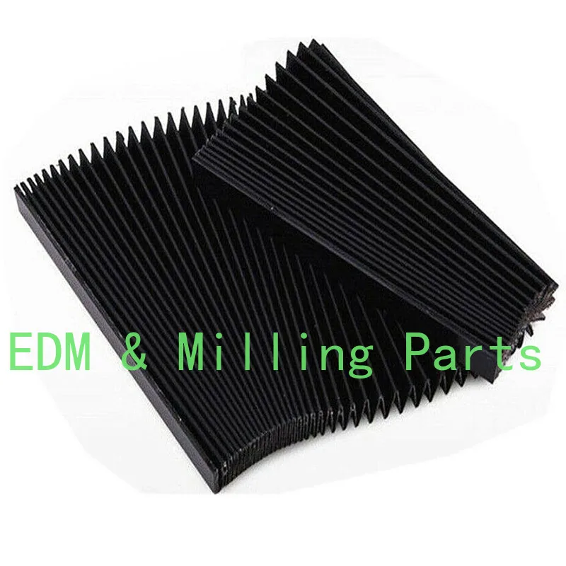 

130mm-300mm Flexible CNC Engraver Machine Protector Flat Accordion Bellow Cover For Bridgeport Mill Part
