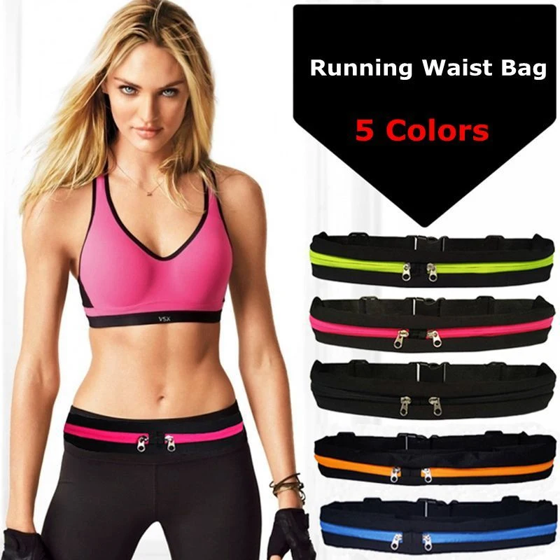 5 Color Outdoor Sports Bag Running Bag Waist Belt Waterproof Sports Pockets Phone anti-theft Pack Cycling Fitness Equipment