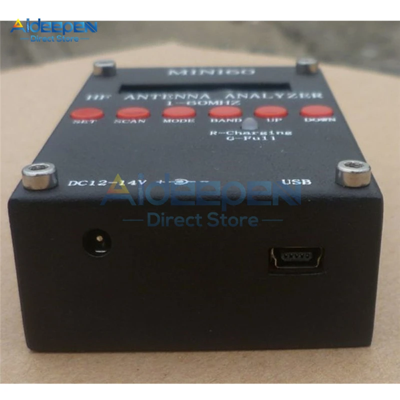 Mini60 Sark100 1-60MHz HF ANT SWR هوائي محلل متر فاحص مع أندرويد APP PC لهواة راديو لحم الخنزير