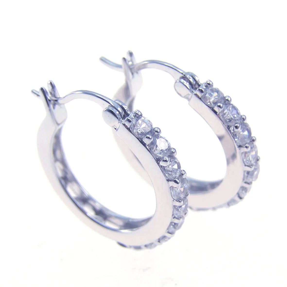 Cheap Factory Rhodium Plated Brass Big Hoop Earring - Buy Rhodium Plated Earring