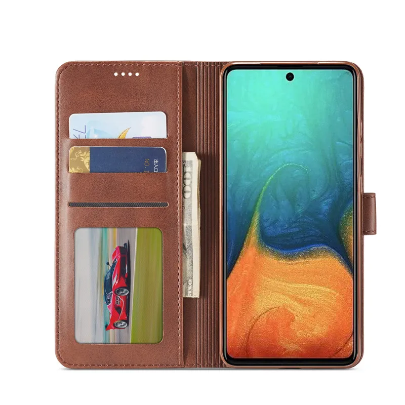 Samsung note10 s10 s20 lite s20FE M20 M30 A40S A51 A71 M40S M70S A81 A91 A11 M11 A41 A31 A21S J4 J6 Plus Flip Stand Leather Case