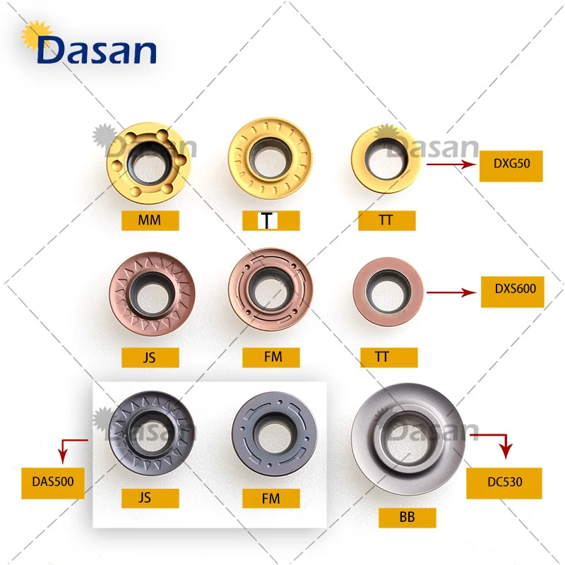 10pcs RPMW1003MO RDMW10T3MO R5 Carbide Inserts RPMT1204MO CNC Round Blade for Lathe Face Milling Cutter Tool for Steel
