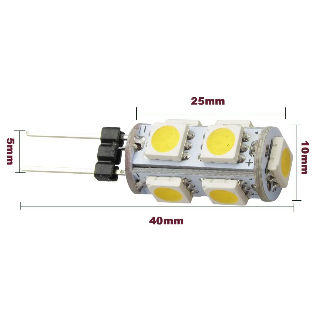 10Pc DC 12V SMD 5050 G4 Led 5W 6W Mini Bulb Lamp 6 9 13 18 27Leds 2800K Warm White Cool White 6500K For Ceiling Light