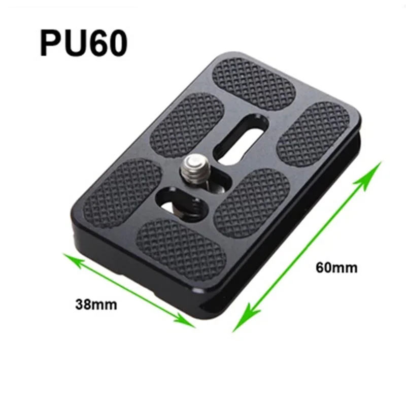 Foleto Camera Tripod Plate PU60 Quick Release Plate Universal for Arca Swiss Benro B1 B2 B3 J1 J2 tripod Ballhead