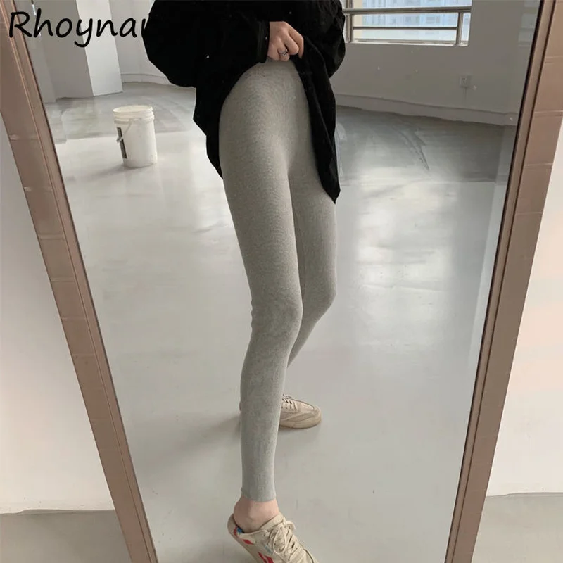 Leggings épais pour femmes, slim, taille haute, chaud, multi-fonction, extensible, mode décontractée, couleur unie, automne hiver