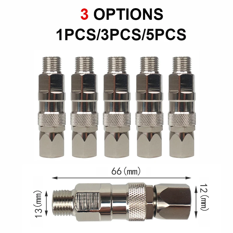 Adaptador giratorio de manguera para pistola pulverizadora sin aire, conector de pulverizador de acero inoxidable adecuado para pulverizador de