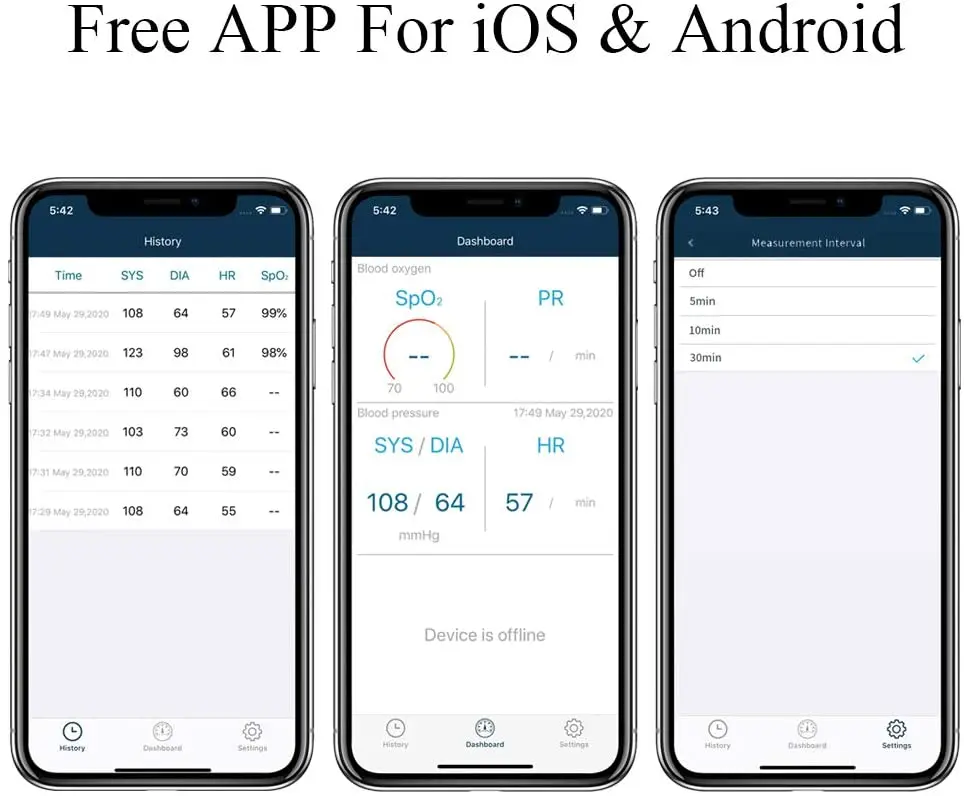 Multifunction Wireless Arm 24hours Ambulatory Blood Pressure Monitor With Blood Oxygen Holter+Adult,Child Free APP Software