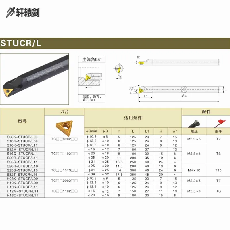 1pc s25s stucr11 stucl11 stucr16 stucl16 carboneto ferramenta titular fresa cnc torno interno buraco torneamento tcmt
