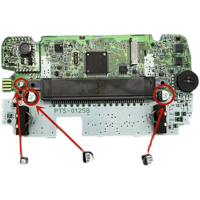 Alta qualità per Bandai Wonder Swan WSC condensatore della scheda madre 50V 10V 2.2uF 330uF 220uF parti di riparazione
