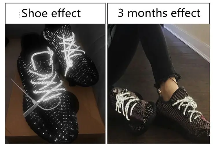 1Pair Reflective Shoelace Fluorescent Shoelaces for Sneaker Round Rope Shoe Laces Yezzy 350 Unisex 100/120/140/160cm Shoetrings