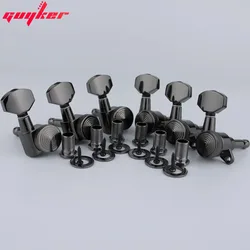 Smoke color Locking Tuners Guitar machine head 07SP Lock Black Nickel Tuning Pegs