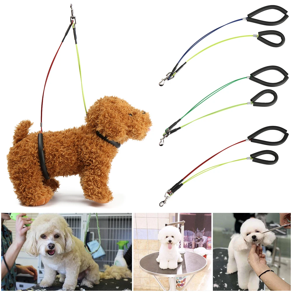 Hot New Dog Cat Standing Training No-Sit Pet Haunch Holder Pet Grooming Restraint Loop Table Adjustable Pet Grooming Leash Loop