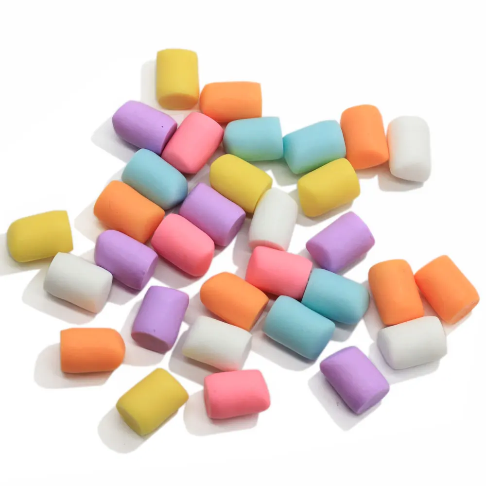 Artificial Decoration Marshmallow Spun Sugar Dessert Resin Cabochons Photography Props Decoration