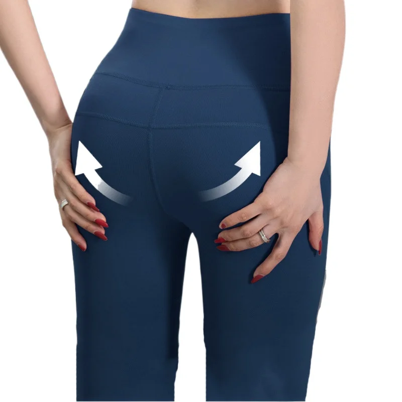 Mallas de malla de retazos para mujer, Jeggings Sexy, elásticos, de cintura alta, cómodos y transpirables, para entrenamiento