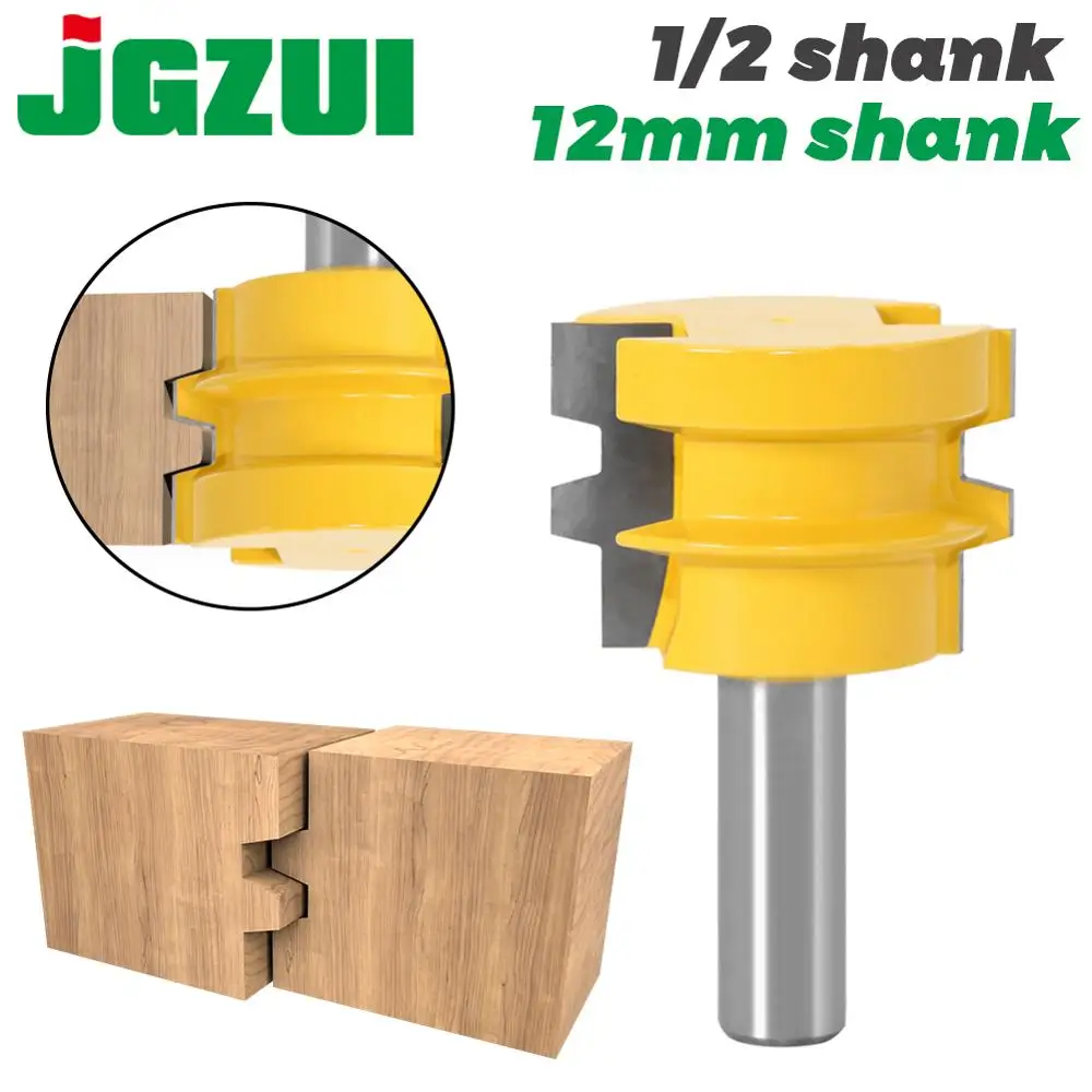 1pc Glue Joint Router Bit - Medium Reversible Woodworking Chisel Cutter Tool - 1/2\