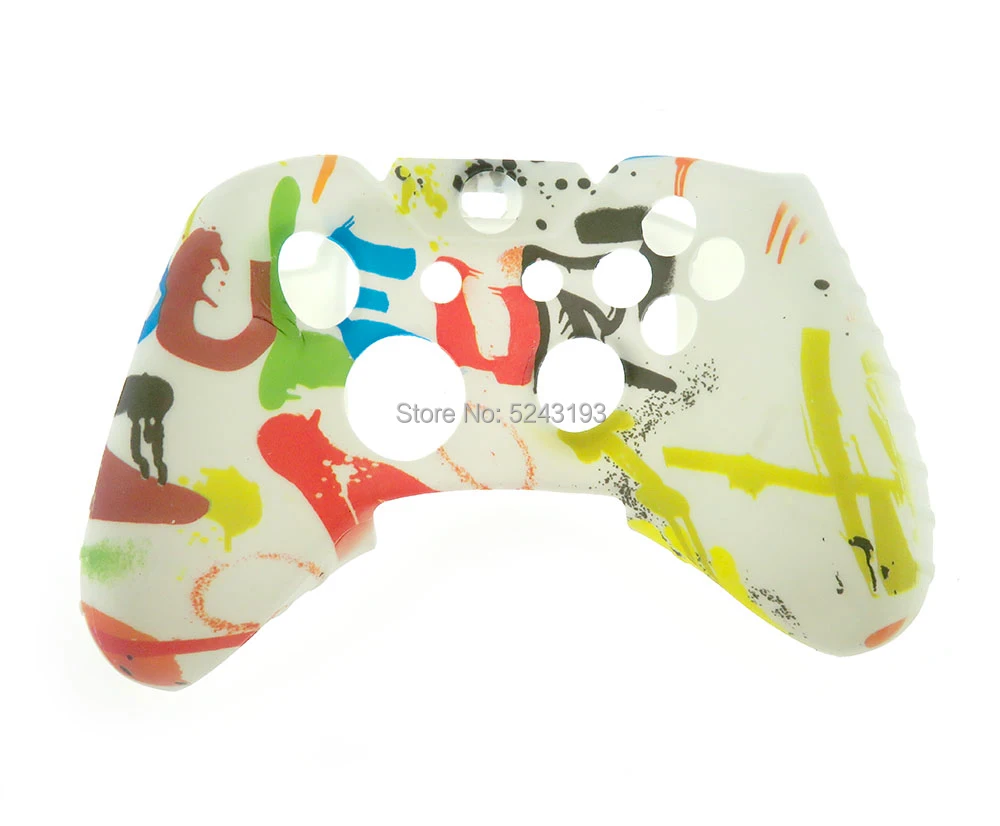 1 قطعة طباعة نقل المياه كامو غطاء سيليكون الجلد ل Xbox One تحكم حامي ل XBOXONE نقل المياه غطاء من السيليكون