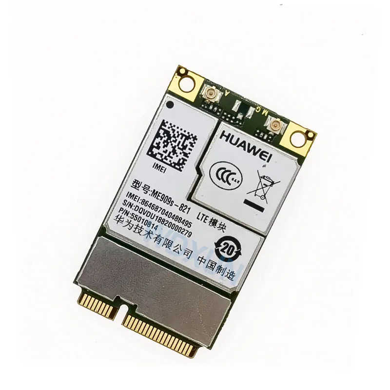 ME909s-821 modul FDD-LTE 4G LTE, TDD-LTE Mini PCI-E Cat4 kartu 4G ME909s untuk B1 B3 B5 B8 B38 B39 B40 B41 untuk Laptop