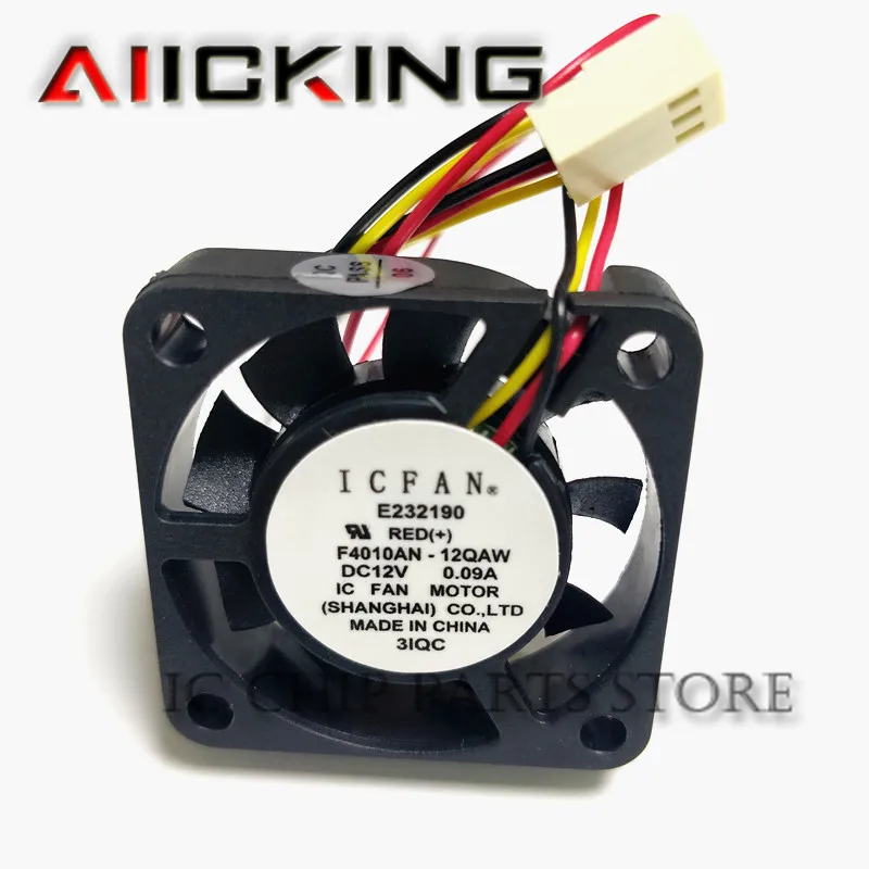 ICFAN-ventilador de refrigeración Original F4010AN-12QAW, 12V O.O9A 4010, 3 cables, disponible