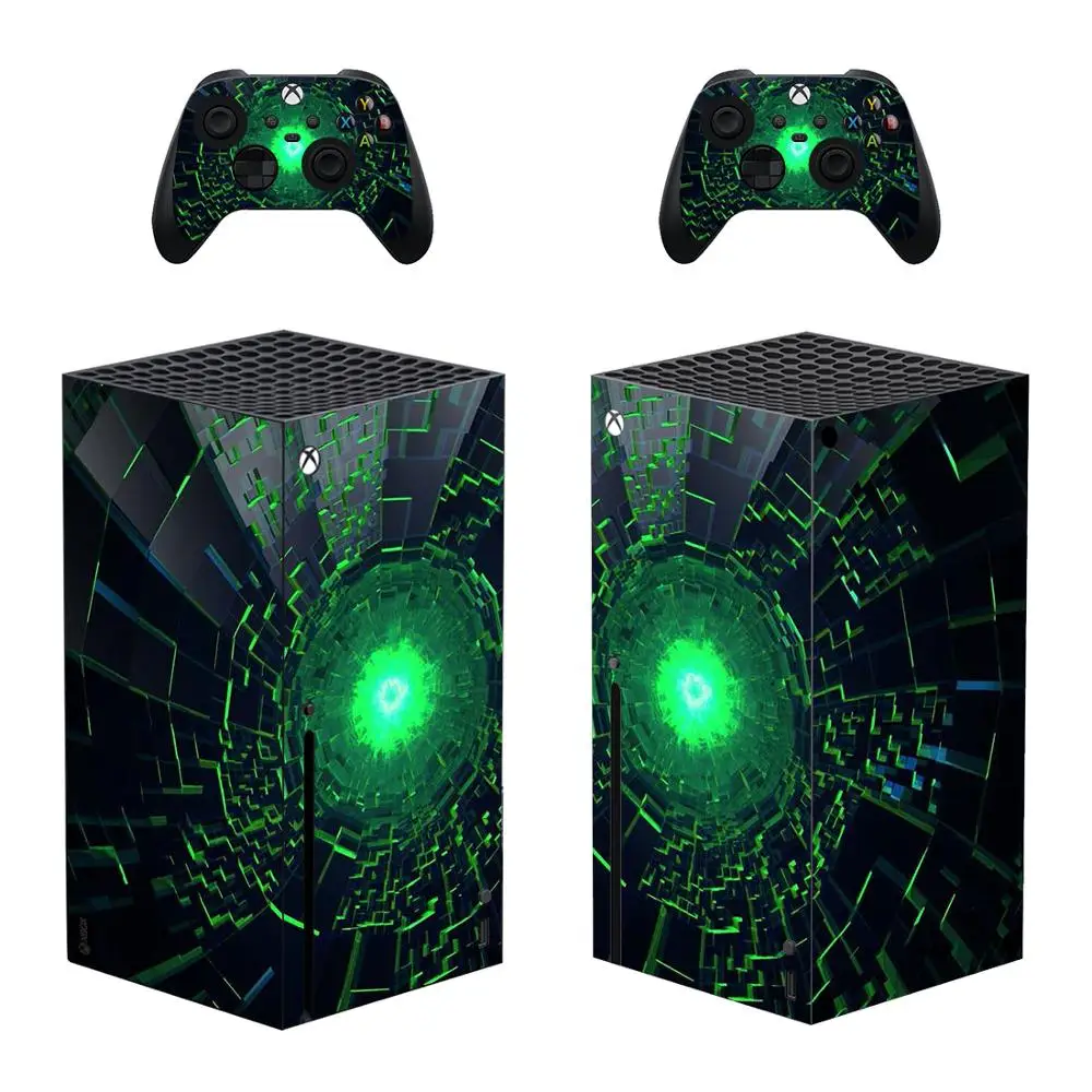 Custom Design Skin Sticker Decal Cover for Xbox Series X Console and 2 Controllers Xbox Series X Skin Sticker Vinyl