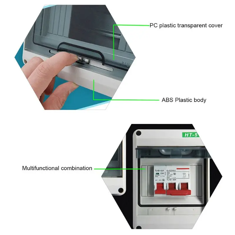 Imagem -03 - Maneiras Casa Caixa Distribuição Elétrica Acessórios Caixa Fio Junção à Prova Impermeável Água para Casa ar Livre 15 18 24