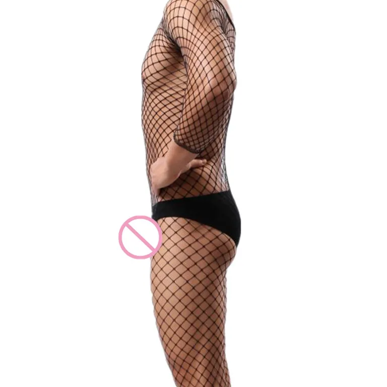 مثير شبكة صيد السمك صدريات للرجال المثليين انظر من خلال فتح المنشعب تيدي لينجير الملابس المثيرة المثيرة المثيرة الجنس الجنس الكبار يمزح الم...