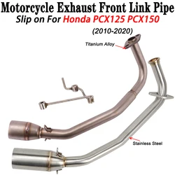 51mm Motorcycle Stainless Steel Exhaust Full System Middle Front Link Pipe Slip on For Honda PCX125 PCX150 PCX 125 2010 - 2020