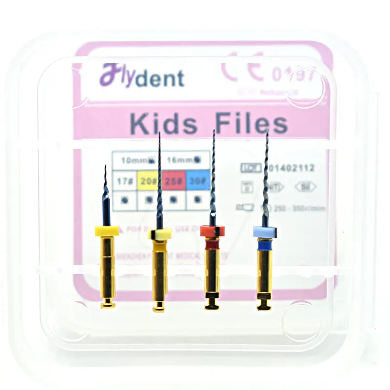 ทันตกรรมไฟล์ที่มีความยืดหยุ่นเด็กไฟล์ Endo หมุนสีฟ้า Endodontic นิกเกิล Titainium เครื่องมือสำหรับเด็กทันตกรรม