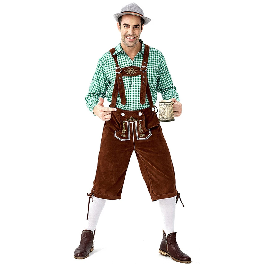 Costume de Cosplay Médiéval d'Halloween pour Homme, Ensemble de Chemise, Tradition de la Bière Bavaroise, Barrage Allemand, ixde Vacances