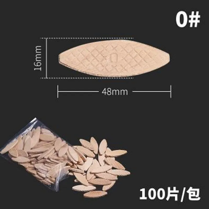 Free shipping 100PCS No. 0#10 # 20# Assorted Wood Biscuits For Tenon Machine Woodworking Biscuit Jointer