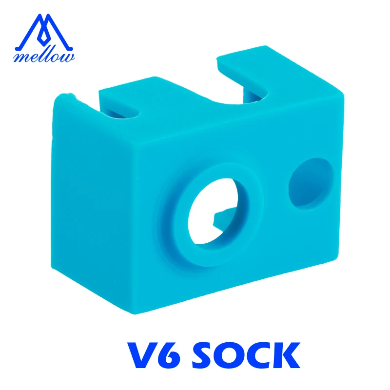 3D Matalchok 3D Printer High Quality Cartridge Heater Block Silicone V6 Socks For PT100 Sensor Heated Hotend Nozzle