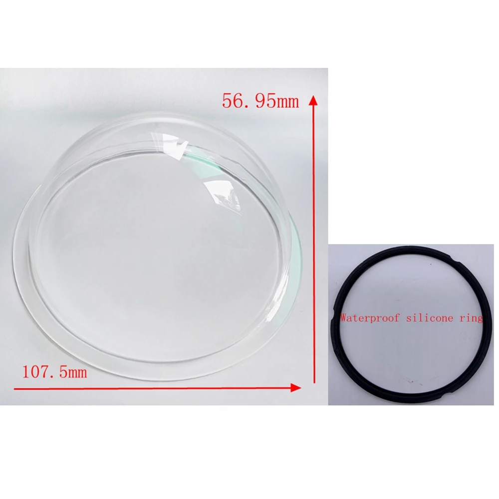 4 inches Hikvision  CCTV Camera Transparent Protective Cover HD Outer Clear Glass Protection Dome Mini Hemisphere case