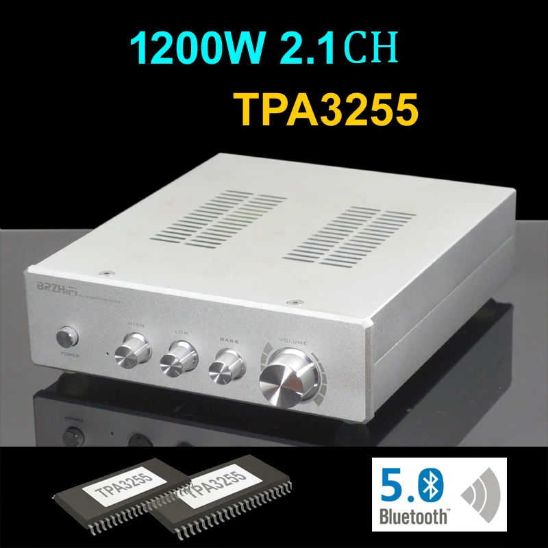 HIFI 600VA 600W TPA3255 Bluetooth-compatible amplifier power 2.1 channel power amplifier subwoofer 300W+300W