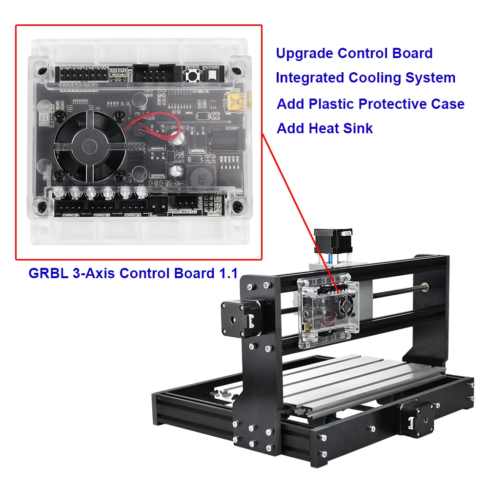 

GRBL1.1 USB Port Laser Engraving Machine Control Board, 3-Axis Motherboard, Integrated Driver, Upgrade CNC Controller