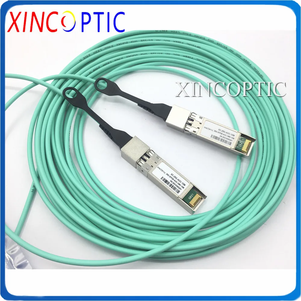 2 шт. 25 Гбит/с SFP28 10 м OM3 АОС кабель, 25G SFP28 для SFP28 10 м (33ft) Mellanox MFA2P10-A010 совместимый 25G SFP28 активный оптический кабель