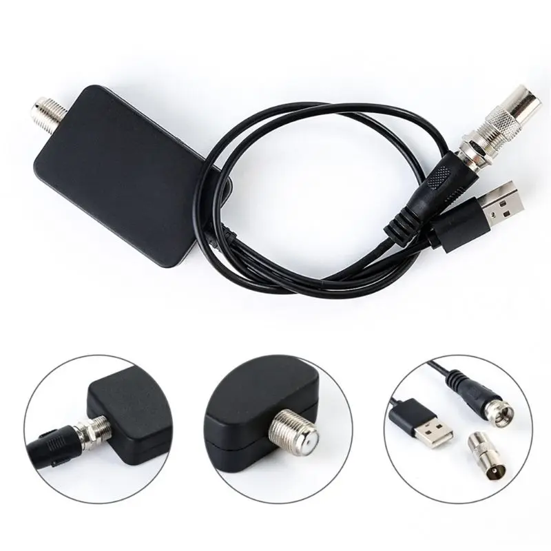 

Low Noise USB TV Antenna Amplifier Digital Hd DVBT2 Signal Booster for TV Aerial