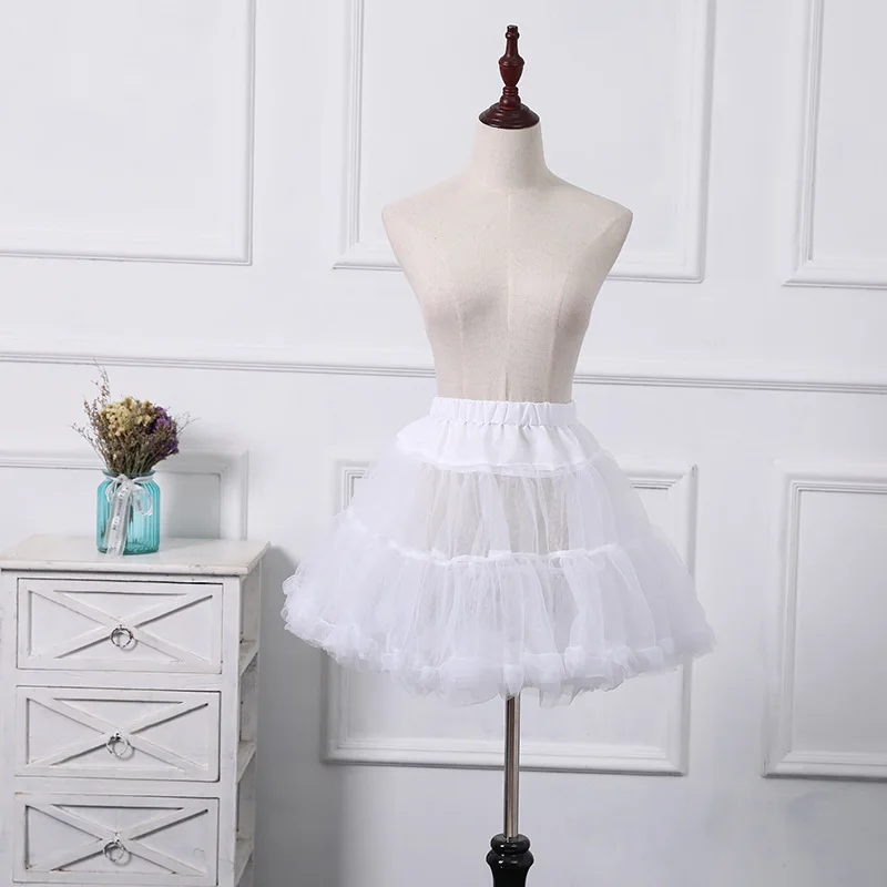 Pretty Short Tulle Petticoat Dress Girls Skirt Petticoat Tutu Lolita Dress Girls Underskirt