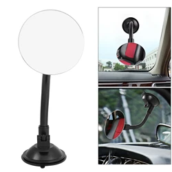 X Autohaux Blind Spot Adjustable Car Mirror Rotate Suction Cup Black Arm Rearview Mirror for All Universal Vehicles