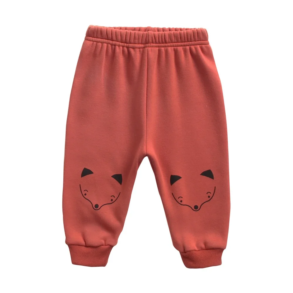 6-36M Newborn Kid Baby Boys Girls Clothes Winter Warm Fleece Pant Cute Sweet Cotoon Thick Trousers Cartoon Lovely Baby Clothing