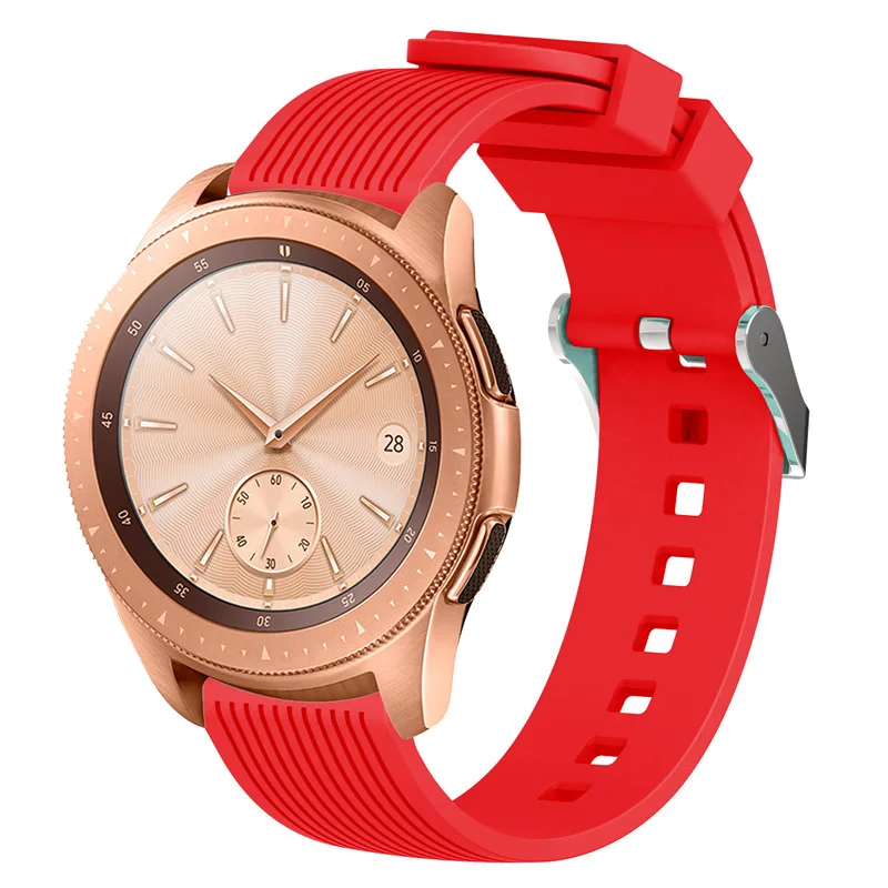 

Silicone strap compatible with Samsung Galaxy Watch 46mm/Active 2 42mm/Huawei watch GT2/Amazfit GTR Wristband for 22mm 20mm band