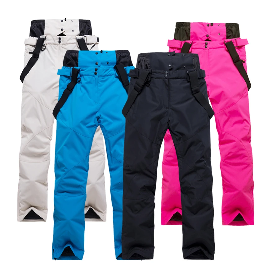 New Ski Pants Men And Women Outdoor High Quality Windproof Waterproof Warm Couple Snow Trousers Winter Ski Snowboard Pants