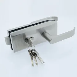 10-15Mm Glas Deurslot Rvs Sliding Handvat Deurslot Voor Glazen Kantoor Badkamer Slaapkamer Balkon Thuis beveiliging slides